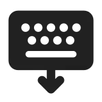 Keyboard Dock SVG Icon